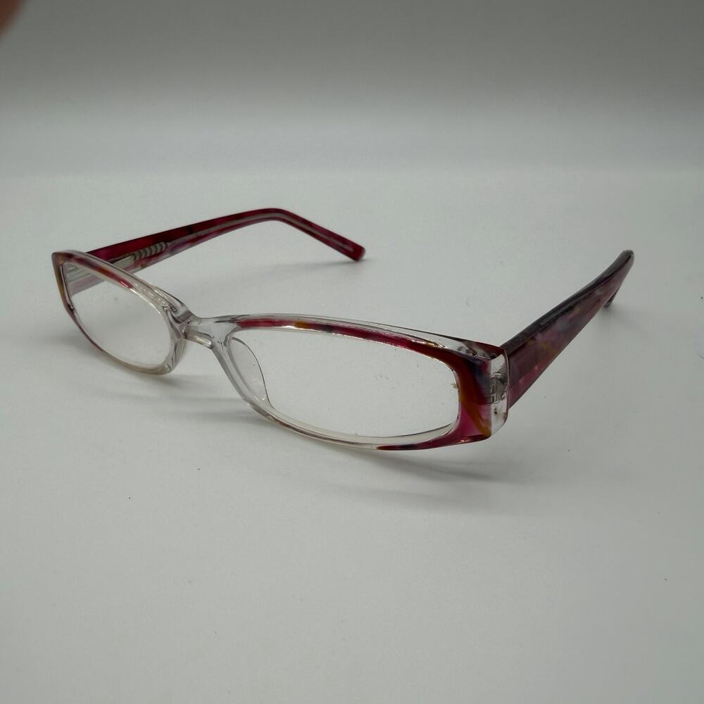 Modern Twilight Rose Eyeglasses Plastic Full Frames Only Pink Clear 51-18-135
